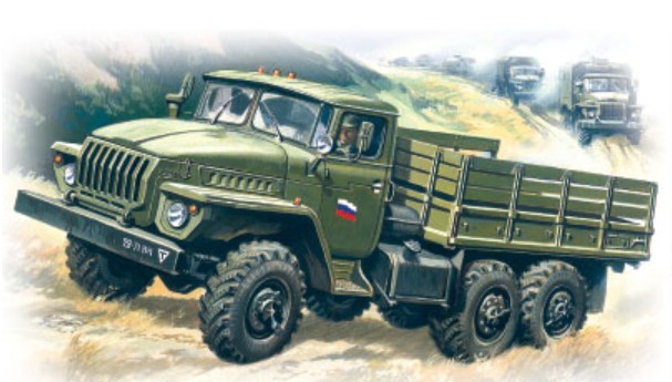 Image 0 of ICM Models 1/72 Ural 4320 Army Truck