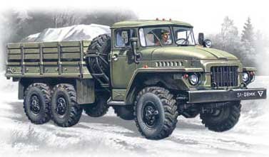 Image 0 of ICM Models 1/72 Ural 375D Army Truck