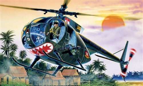 Image 0 of Italeri 1/72 OH6A Cayuse Helicopter