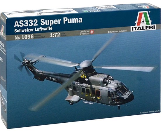Image 0 of Italeri 1/72 AS332 Super Puma Swiss AF Helicopter (Ltd Edition)