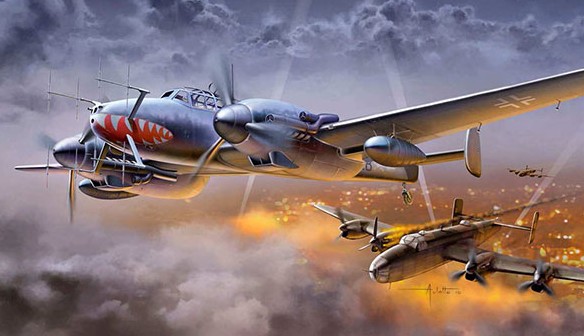 Image 0 of Italeri 1/72 Bf110G4 Luftwaffe Fighter (Historic Upgrade w/photo-etch)