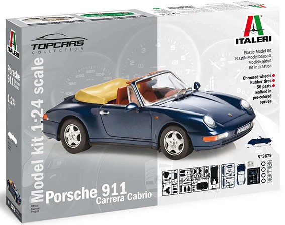 Image 0 of Italeri 1/24 Porsche 911 Carrera Convertible