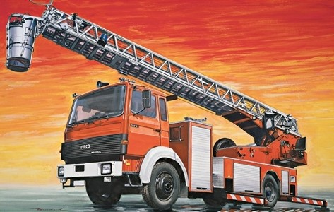 Image 0 of Italeri 1/24 IVECO-Magirus DLK23-12 Fire Engine Ladder Truck