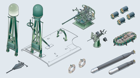 Image 0 of Italeri 1/35 PT Boat Conversion Kit
