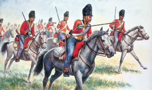 Image 0 of Italeri 1/72 Napoleonic War: British Scots Greys Heavy Cavalry (18 Mtd) 
