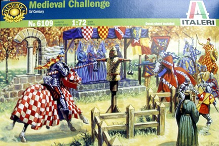 Italeri 1/72 XV Century: Medieval Jousting Challenge (17 Figs & 4 Horses)