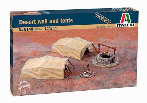 Image 0 of Italeri 1/72 Desert Well & Tents 