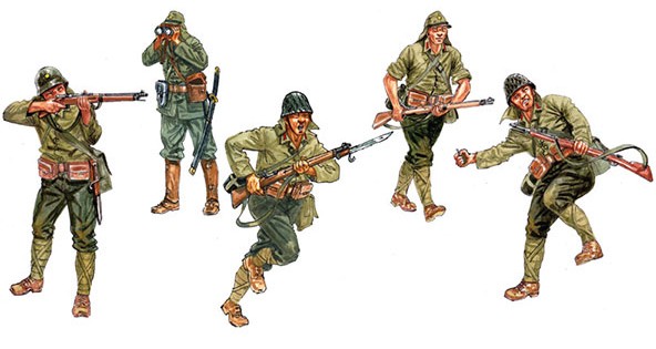 Image 0 of Italeri 1/72 WWII Japanese Infantry (50)