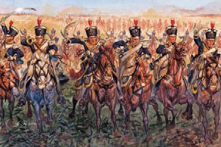 Image 0 of Italeri 1/32 Napoleonic War 1815: British Light Cavalry (8 Mtd)