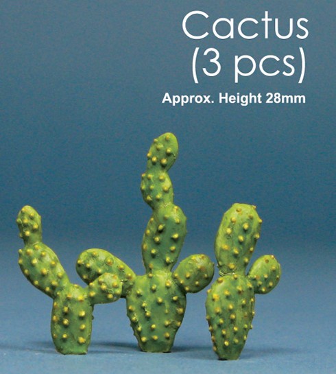 Js Work Models 1 Cactus (3pcs)  (Unpainted Resin)