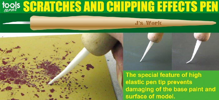 Image 0 of Js Work Models Scratches & Chipping Effects Pen w/Wooden Handle