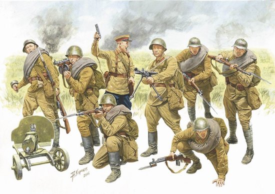 Image 0 of Zvezda 1/35 Red Army Infantry 1940-1942 (8)