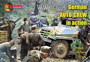 Image 0 of Mars Figures 1/72 WWII German Auto Crew in Action (40)