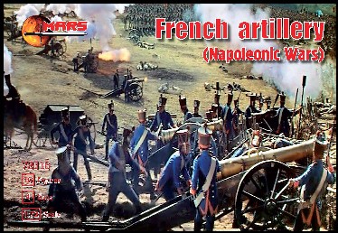 Image 0 of Mars Figures 1/72 Napoleonic War French Artillery (16 w/4 Guns)