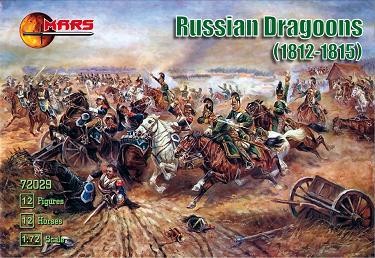 Mars Figures 1/72 Napoleonic War 1812-15 Russian Dragoons (12 Mtd)