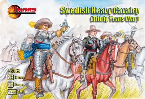 Image 0 of Mars Figures 1/72 Thirty Years War Swedish Heavy Cavalry (12 Mtd)