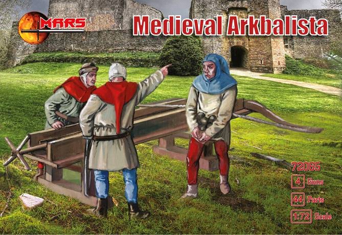 Mars Figures 1/72 Medieval Arkbalista (16) w/Guns (4)