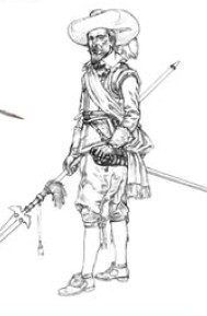 Image 0 of Miniart Models 1/16 Spanish Tercio Officer XVII Century