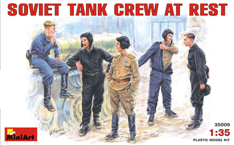 Image 0 of Miniart Models 1/35 Soviet Tank Crew at Rest (5) (D)