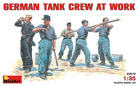 Image 0 of Miniart Models 1/35 German Tank Crew at Work (5)