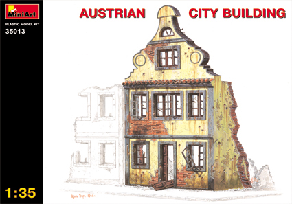 Image 0 of Miniart Models 1/35 Ruined Austrian 3-Story City Building (D)