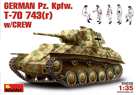 Image 0 of Miniart Models 1/35 PzKpfw T70 743(r) w/5 Crew