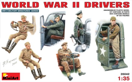 Image 0 of Miniart Models 1/35 WWII Drivers (6)