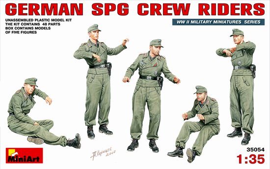 Miniart Models 1/35 German SPG Crew Riders (5)