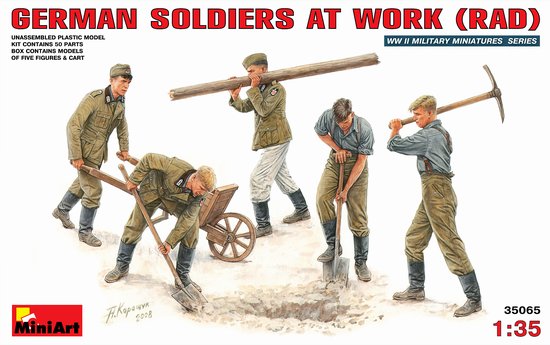 Miniart Models 1/35 German Soldiers at Work (5)