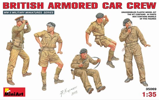 Image 0 of Miniart Models 1/35 British Armored Car Crew (5)