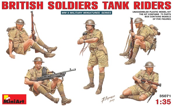 Image 0 of Miniart Models 1/35 British Tank Riders (5)