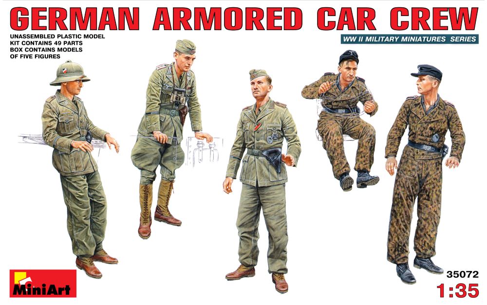 Miniart Models 1/35 German Armored Car Crew (5)