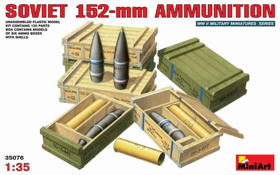 Image 0 of Miniart Models 1/35 Soviet 152mm Ammunition w/Ammo Crates