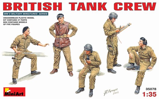 Image 0 of Miniart Models 1/35 British Tank Crew (5)