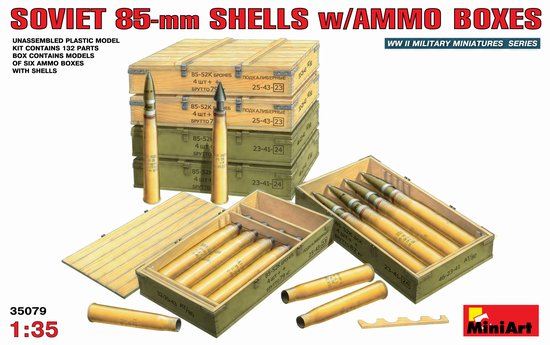 Image 0 of Miniart Models 1/35 Soviet 85mm Shells w/Ammo Crates