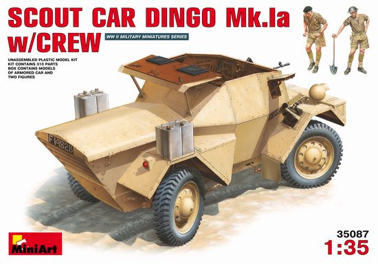 Miniart Models 1/35 Dingo Mk Ia Scout Car w/2 Crew