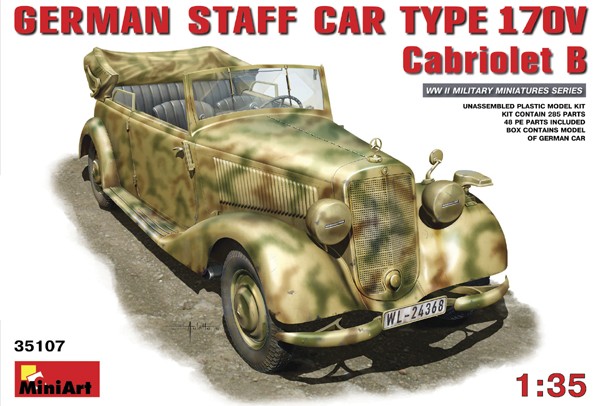 Miniart Models 1/35 German Type 170V Convertible Staff Car