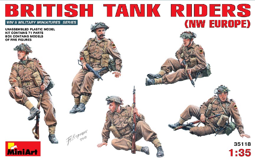 Image 0 of Miniart Models 1/35 British Tank Riders NW Europe (5)