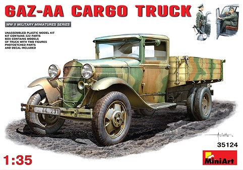 Image 0 of Miniart Models 1/35 GAZ-AA Cargo Truck