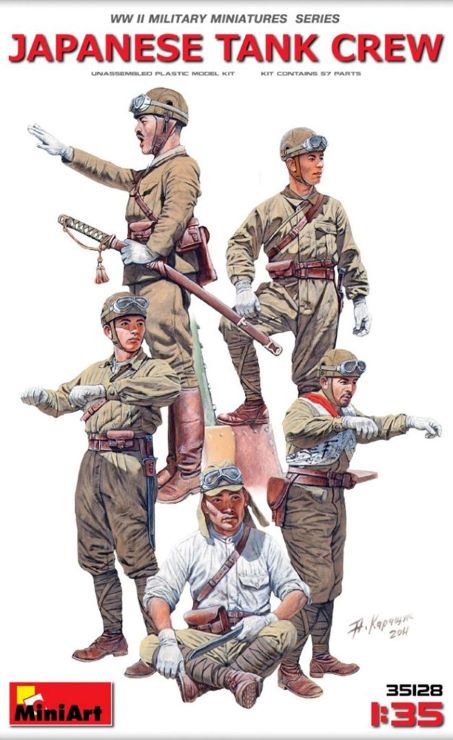 Image 0 of Miniart Models 1/35 Japanese Tank Crew (5)