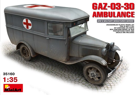 Miniart Models 1/35 GAZ03-30 Ambulance
