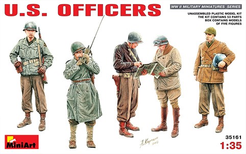 Image 0 of Miniart Models 1/35 US Officers (5)