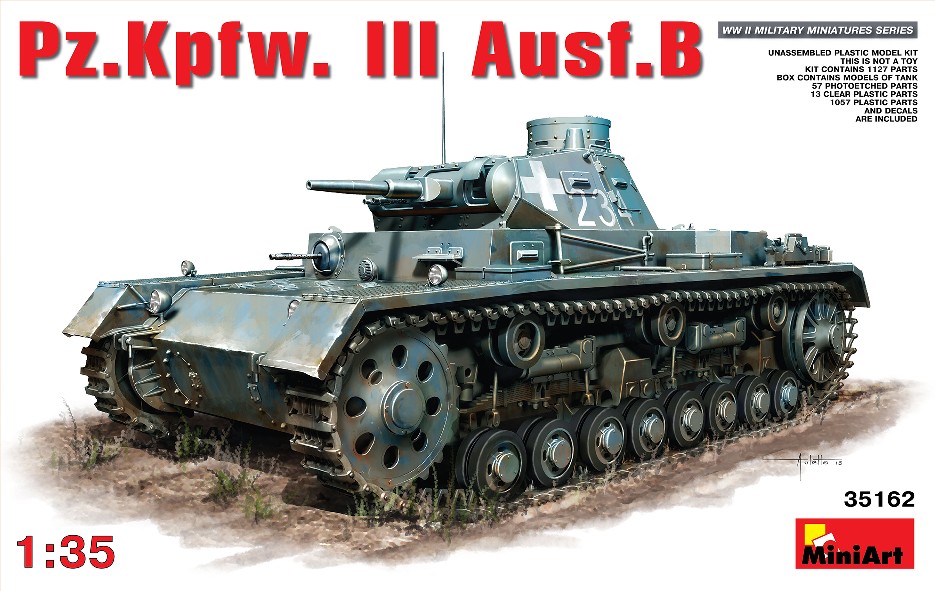 Image 0 of Miniart Models 1/35 PzKpfw III Ausf B Tank