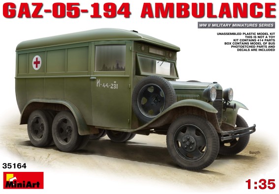 Image 0 of Miniart Models 1/35 GAZ05-194 Ambulance
