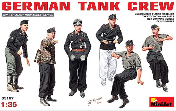 Miniart Models 1/35 German Tank Crew (6)