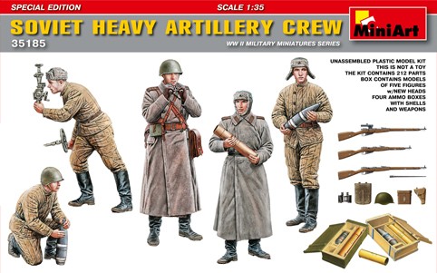 Image 0 of Miniart Models 1/35 Soviet Heavy Artillery Crew (5) (Special Edition)
