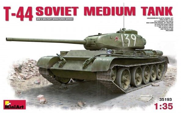 Image 0 of Miniart Models 1/35 T44 Soviet Medium Tank (New Tool)