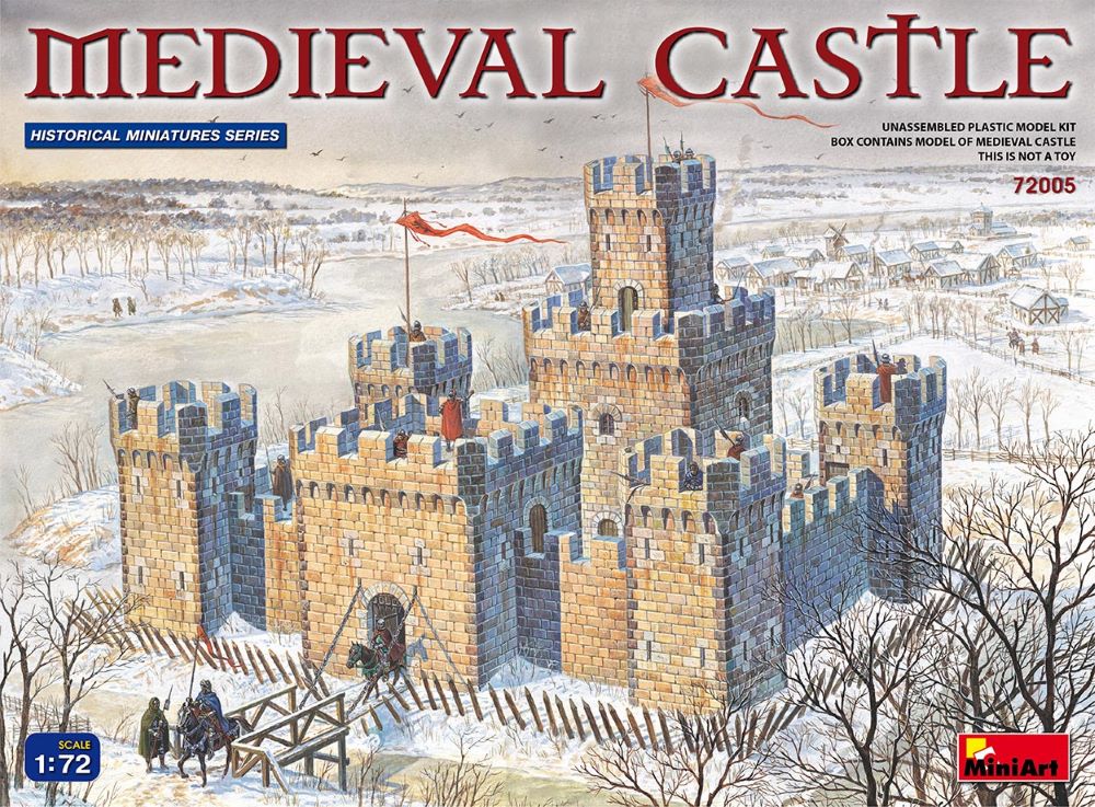 Image 0 of Miniart Models 1/72 XII-XV Century Medieval Castle w/High Towers