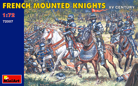 Image 0 of Miniart Models 1/72 XV Century French Knights (20 w/Horses)