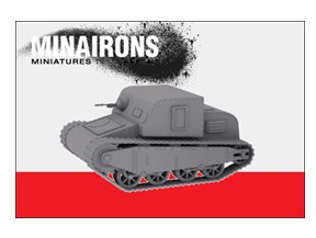 Image 0 of Minirons Models 1/72 Spanish Civil War: IGC Sadurni Tank (1) (Resin)